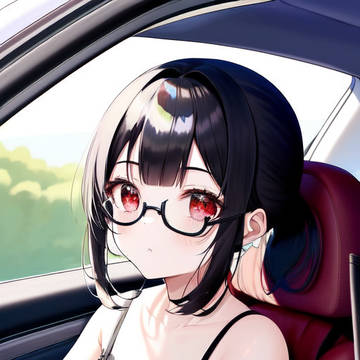 〇〇〇した後に車を運転する女子高生の彼女