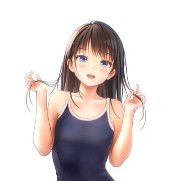 スクール水着の女の子