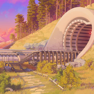 Tunnel in the forest