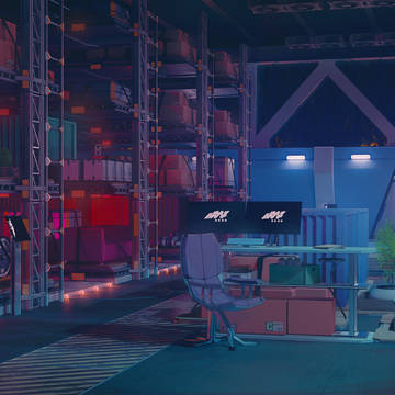 屋内保管 - 夜間