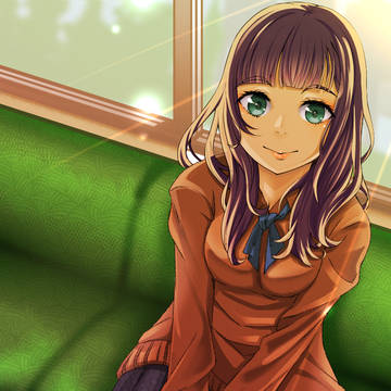 夕焼け電車の中で君と