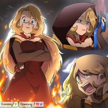 Ash and Serena as villains 😈