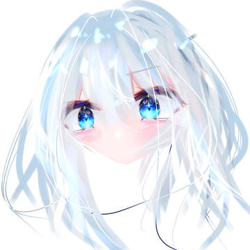 目から顔と髪が生えた