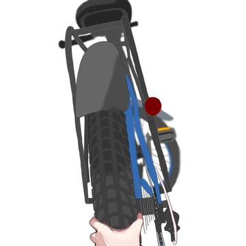 チャリの空気圧はこーやって確かめます