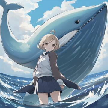 くじらの擬人化