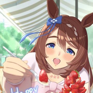 誕生日にパフェをプレゼント