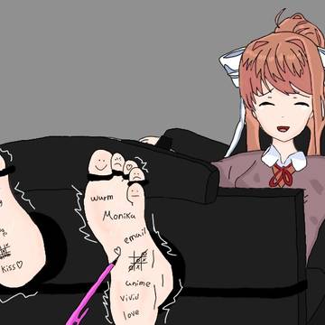 Monika tickle feet