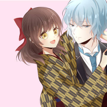 【桃芽】タイトル画面とスチル