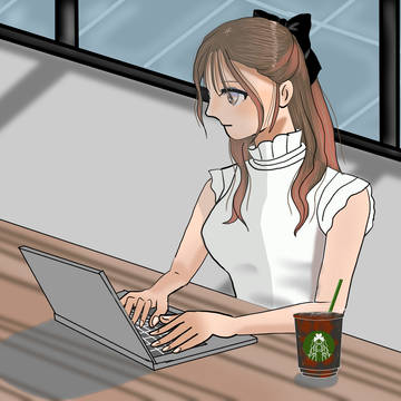 たまにはカフェで