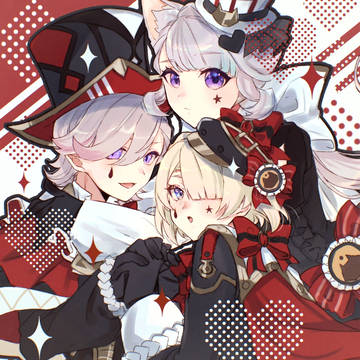 三人一緒にKFC!