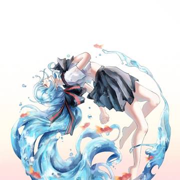 光の泳ぐ空にさざめく