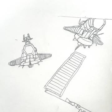 下描き