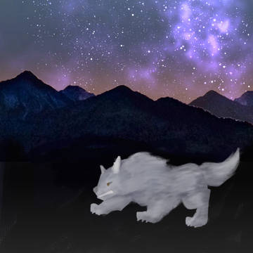 オオカミっぽい犬