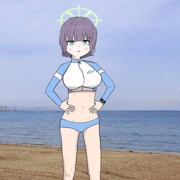 ビーチで出くわしたサキ！