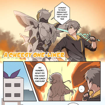 A cheesy one-liner