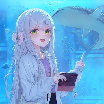 みてみて、ジンベエザメ居たよ！
