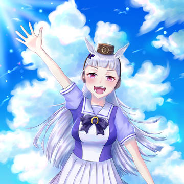 ゴルシちゃんと海におさんぽ