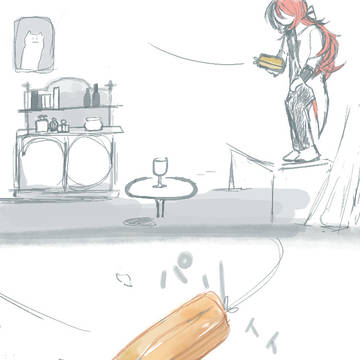 硬いパウンドケーキとルカス先生