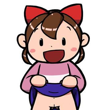 素材集とかにいそうな女の子