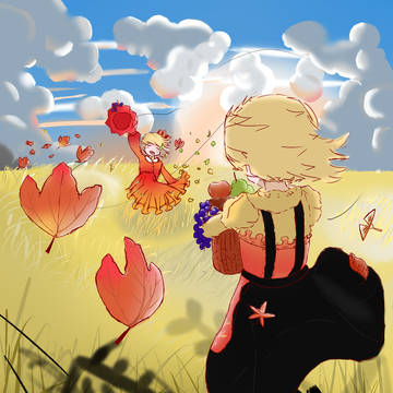 Aki Sisters in the Crop Fields