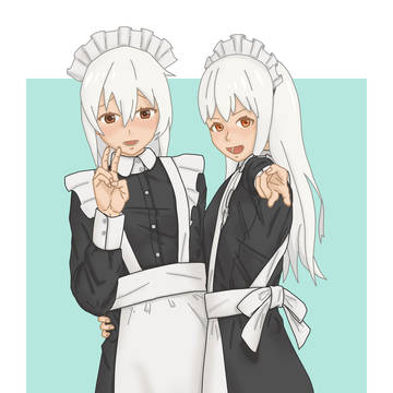 メイド服男の娘＆メイド服妹ちゃん