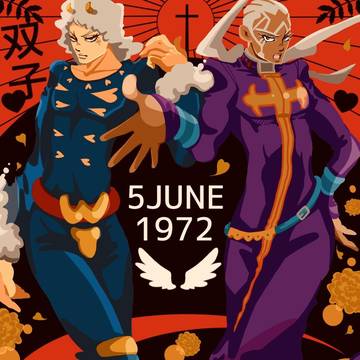 6/5プッチ兄弟生誕記念絵2024