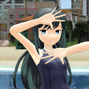 【rim式水着祭り4】スク水朝潮が魅せる「アイドル」