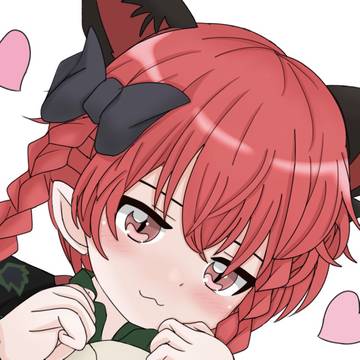 頭蓋骨を愛でるお燐ちゃん