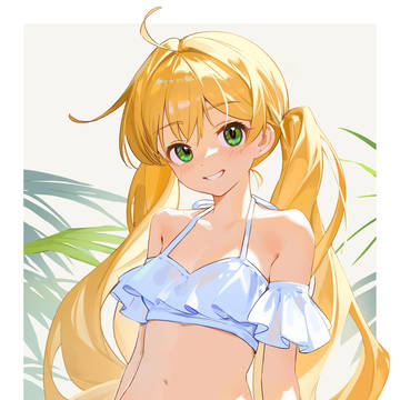 夏と水着の少女