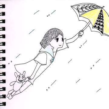 梅雨の空中散歩