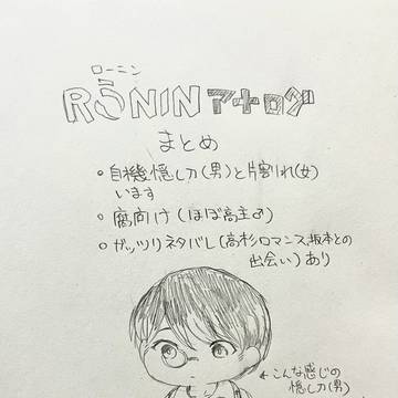 【アナログ】ローニンのイラスト【腐向け】※ネタバレあり
