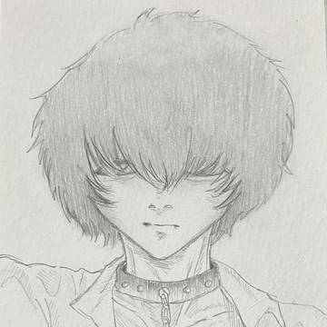 鉛筆落書き。