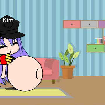 Lani alimentando a kim
