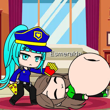 Yulia alimentando a esmeralda