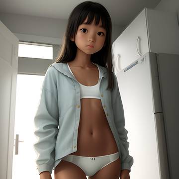 水着のロリ