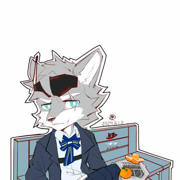 BLUE BOW TIE