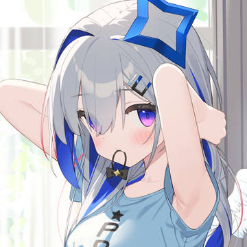 髪を結ぶ