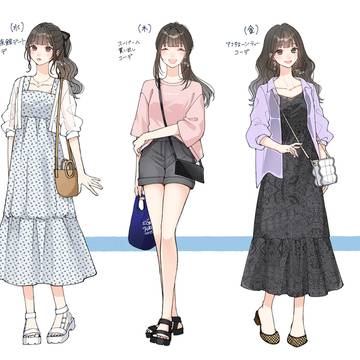 服買っても着る機会がなさすぎたのでイラストで着てみた