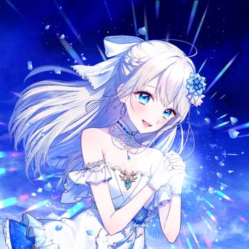 蒼い花畑