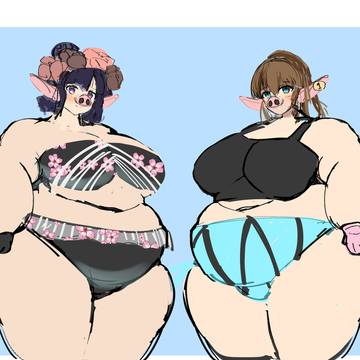 豚化コルデー&北斎