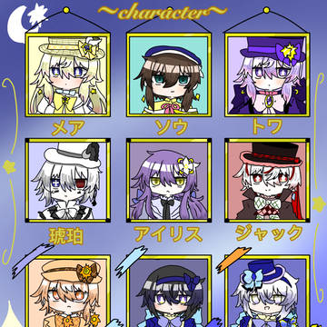 創作キャラの一覧表です