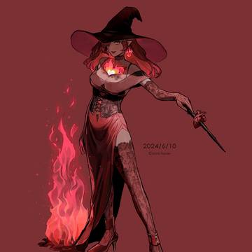 燃えるハートの魔女