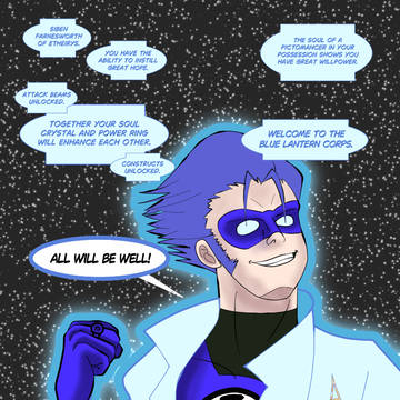FF14 x DC Comics - Blue Lantern