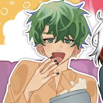 インスタの合作用に描いたイラスト😘