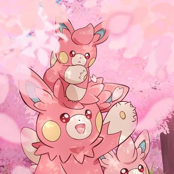 桜とパモ