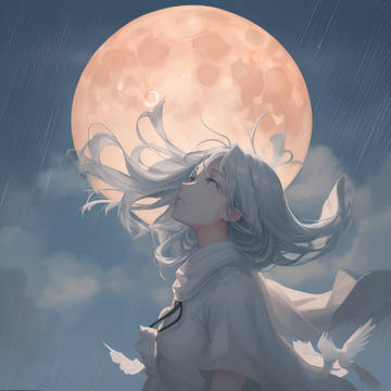 The  moon    The   night