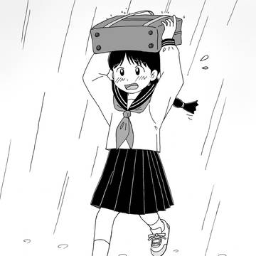 走る少女