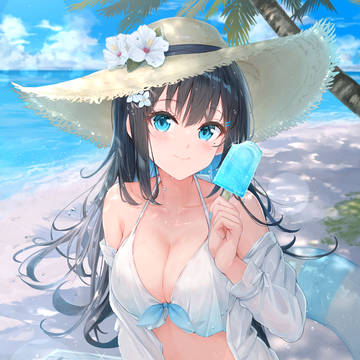 アイスキャンディーと女の子