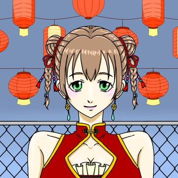 チャイナ服の女の子