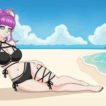 Vtuber Galayaki Bikini Beach